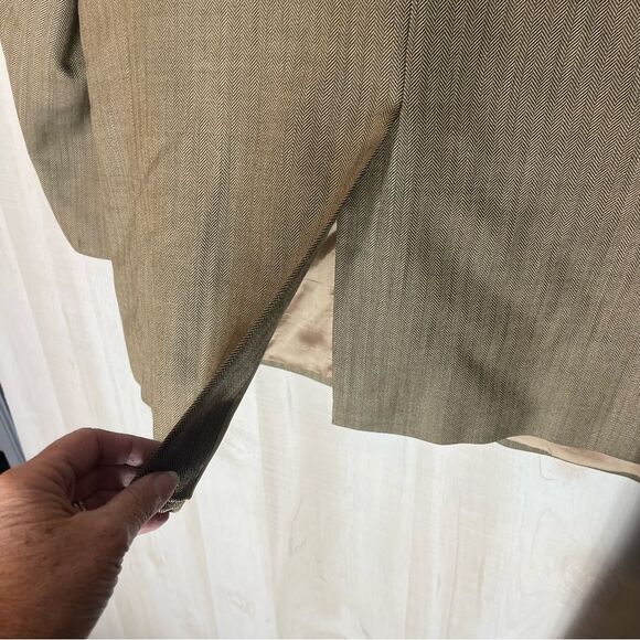 Lauren Ralph Lauren Brown Wool Two Button Blazer Size‎ 44 R - Picture 12 of 13